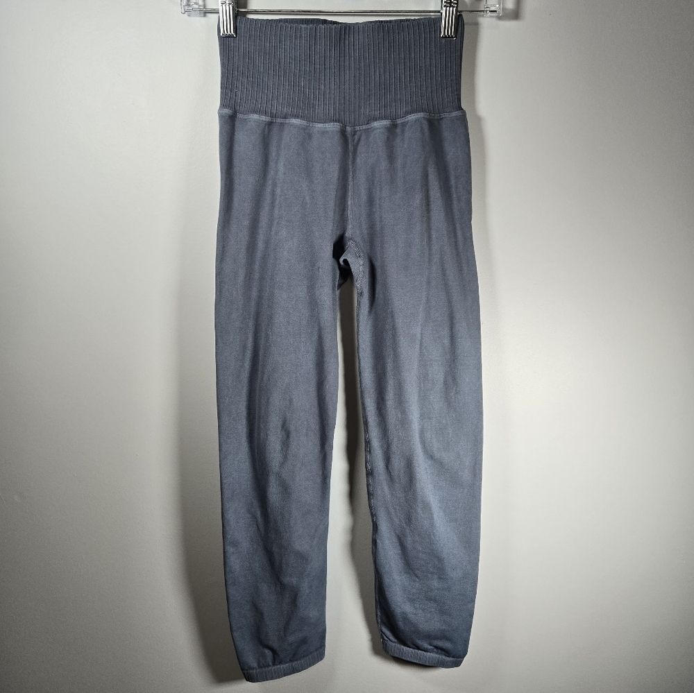 Free People Movement Washed Blue Leggings‎ Size M/L